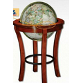 National Geographic 16" Garrison Floor Globe w/ 4 Leg Hardwood Stand